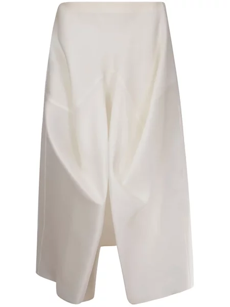 Spódnica midi Khaite do kolan biała