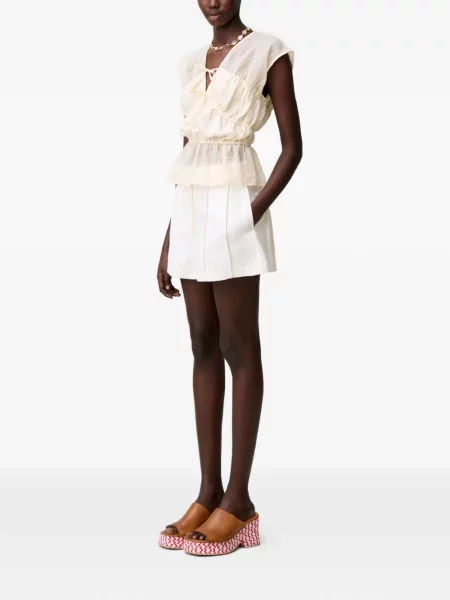 Szorty Claudie Pierlot białe