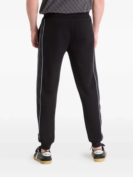 Ριγέ τρέξιμο παντελόνι joggers Guess μαύρο