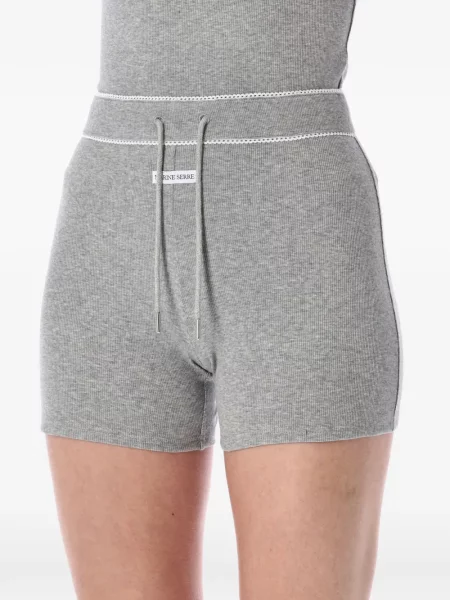 Pantaloni scurți Marine Serre cu cordon gri