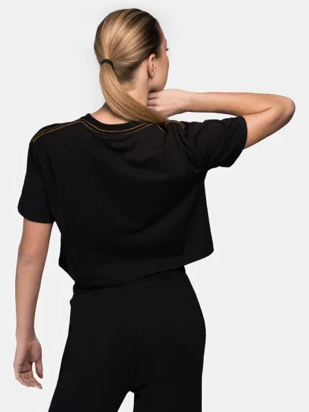 LONSDALE Tricou Aultbea auriu negru