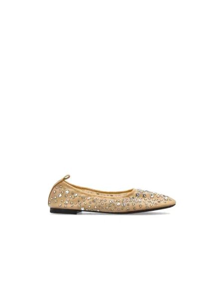 Balerinki Tory Burch beżowe