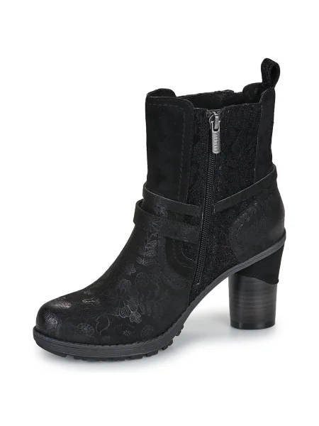 MUSTANG Botine / argintiu negru