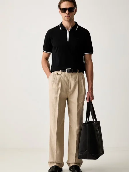 Tricou polo Karl Lagerfeld negru