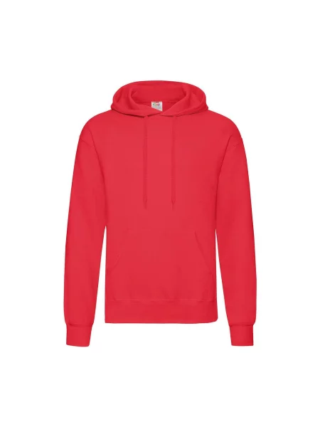 Bluza z kapturem Fruit of the Loom Classic czerwona
