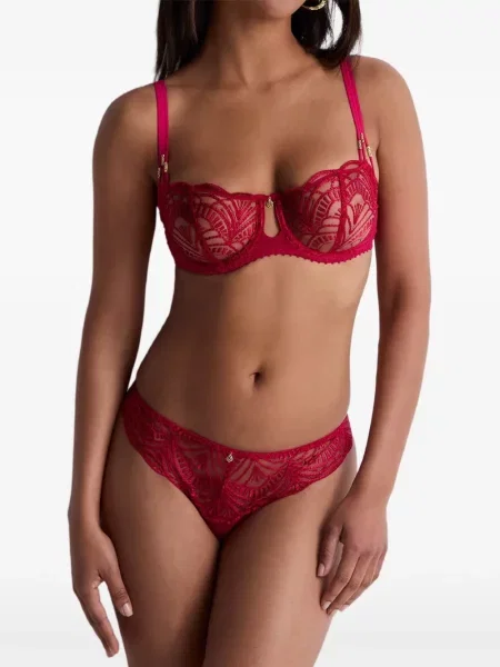 Sutien Aubade cu broderie roz