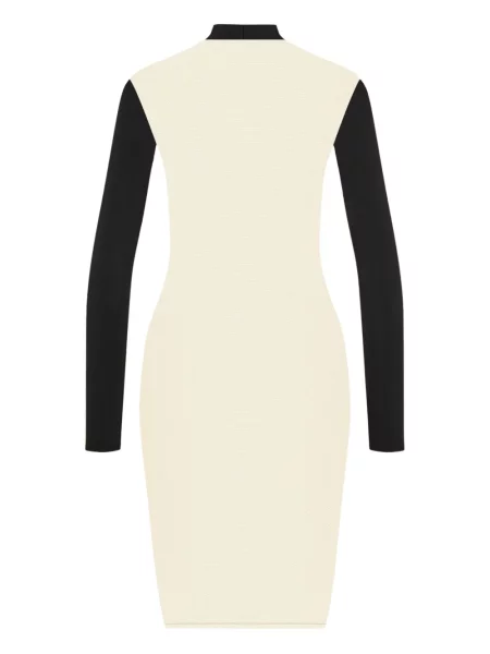 Rochie maxi Maison Close până la genunchi cu spatele deschis de costum negru