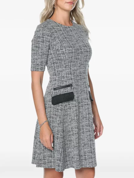 Rochie mini Dkny din tweed negru