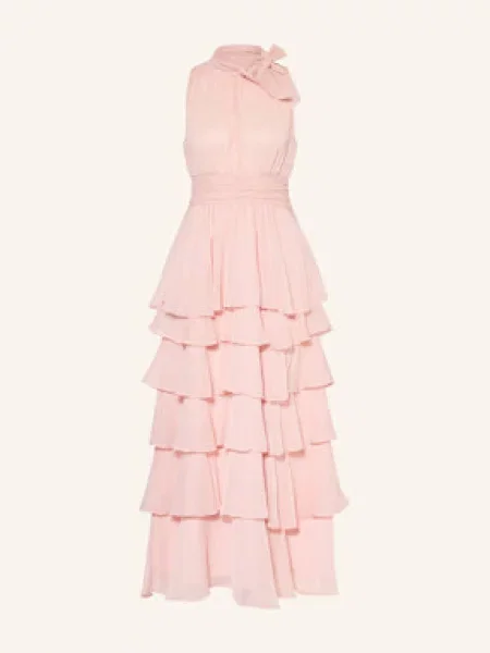 Neo Noir Sukienka Marli Z Falbankami rosa