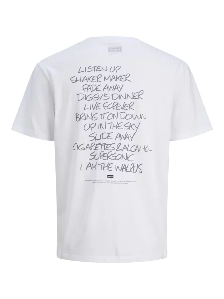 JACK & JONES Tričko čierna biela