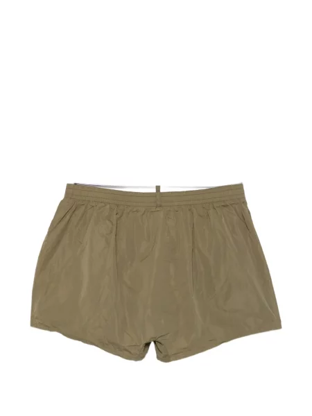 Slip de baie Dsquared2 cu imagine cu cordon verde