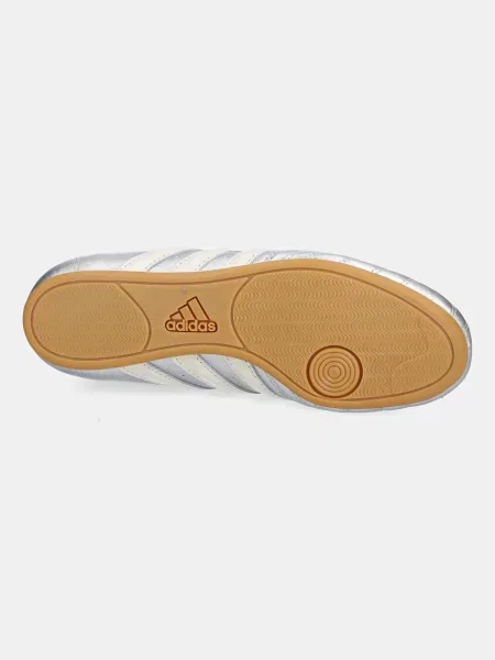 Кожаные кроссовки Adidas Originals серебряные