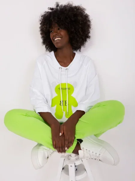 Hlače Fashionhunters zelena