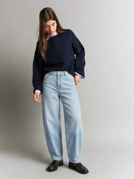 Bershka Jeans deschis albastru