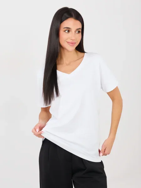 Tricou Rue Paris scurt alb