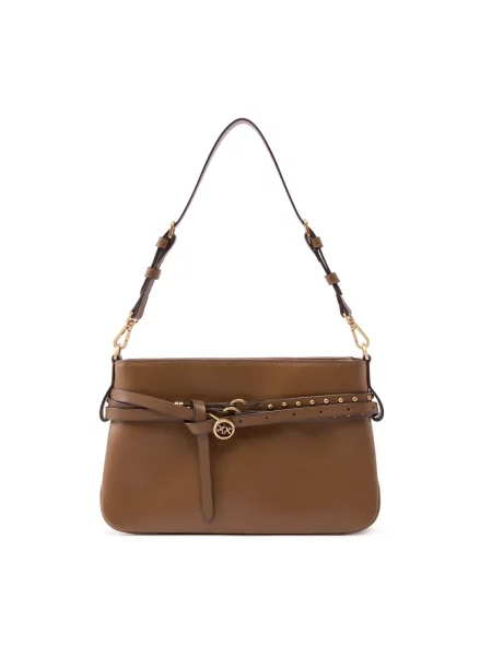 Torebka crossbody Pinko brązowa