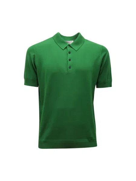 Koszulka polo Goes Botanical wełniana zielona