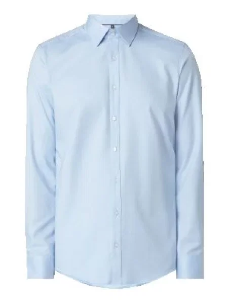 Koszula biznesowa o kroju slim fit z diagonalu Olymp Level Five