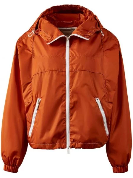 Wiatrówka Hogan z kapturem pomarańczowa