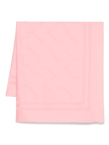 Fular Twinset din jacard roz