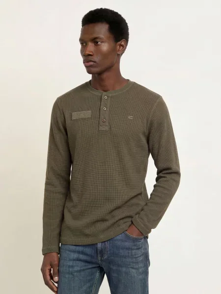 Camel Active Tričko S Dlouhým Rukávem khaki