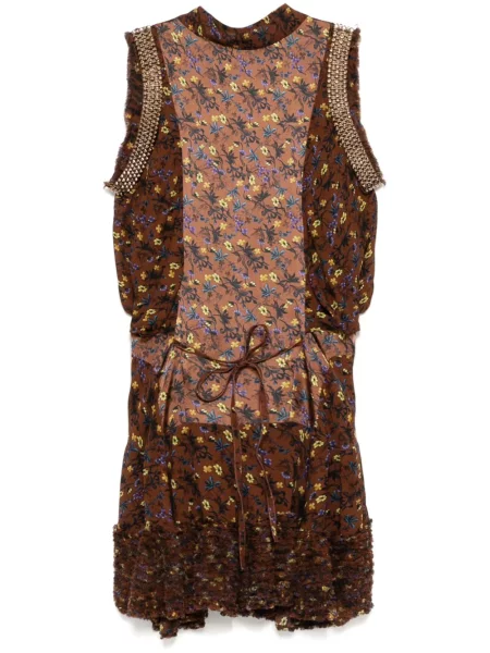 Květinový overal Chloé Pre-owned hnědý