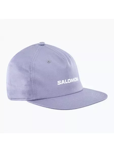 Salomon Плоска бейзболна шапка с гранит синя