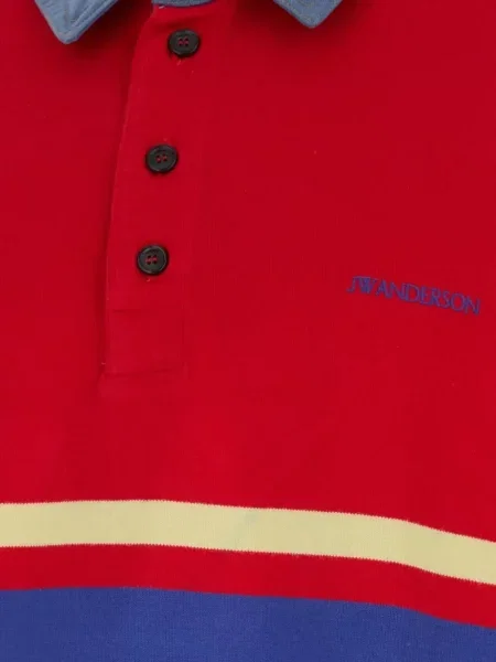 Lung tricou polo Jw Anderson roșu