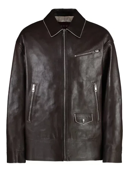 Кожено яке Gucci черно