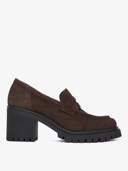 Loafersy brązowe