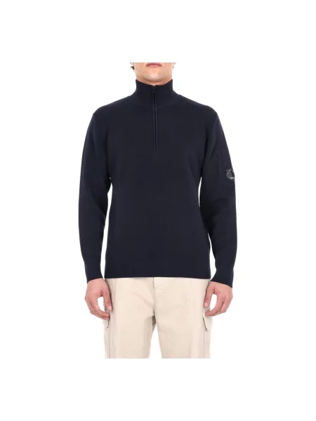 Sweter C.p. Company wełniany niebieski