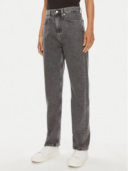 Calvin Klein Jeans Blugi Straight Fit gri