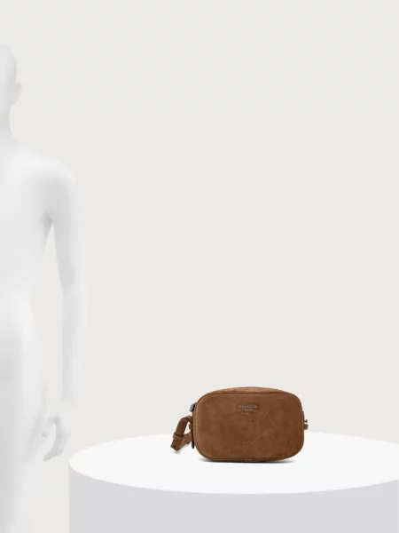 Bőr utazótáska Weekend Max Mara barna