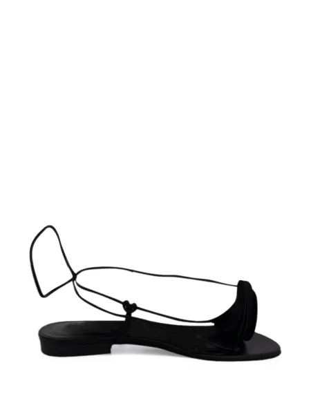 Sandale Magda Butrym s cvjetnim printom s aplikacijama crna