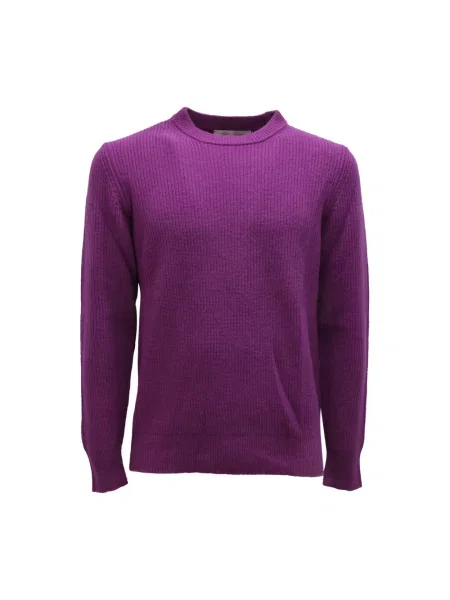 Sweter Ballantyne wełniany fioletowy