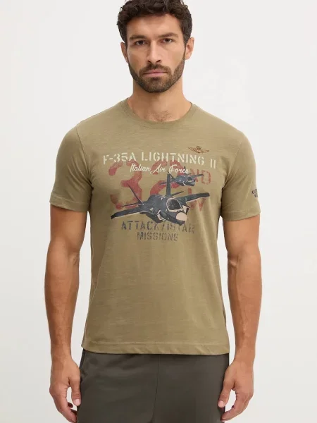 Aeronautica Militare póló mintás zöld