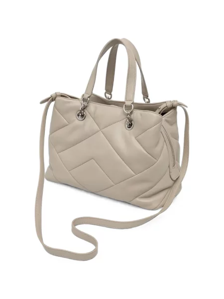 Matlasat geantă shopper Armani Exchange din piele