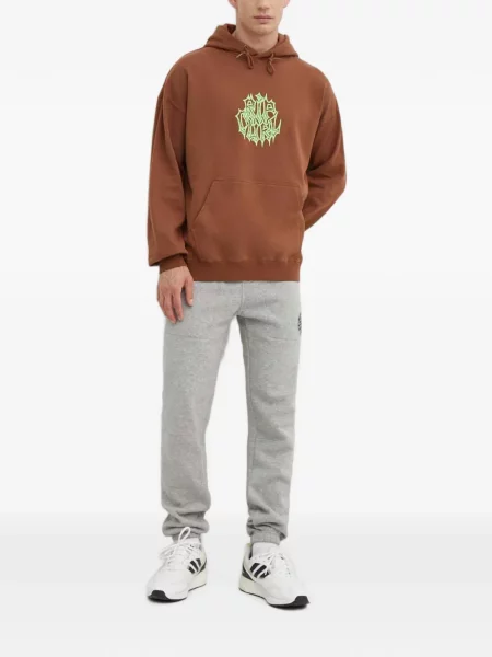 Hanorac cu glugă Rip Curl cu imagine cu cordon maro
