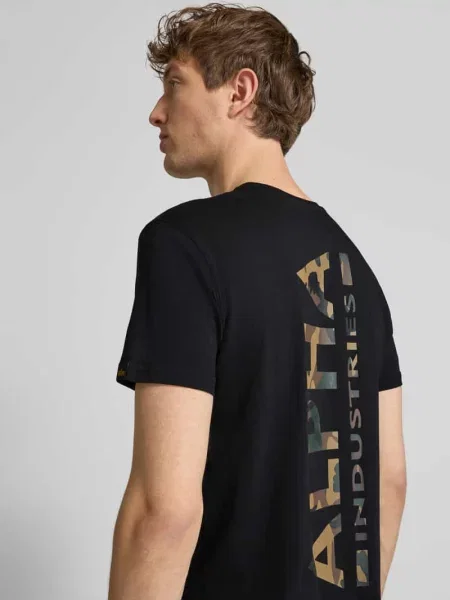 Alpha Industries t-shirt z nadrukiem czarny