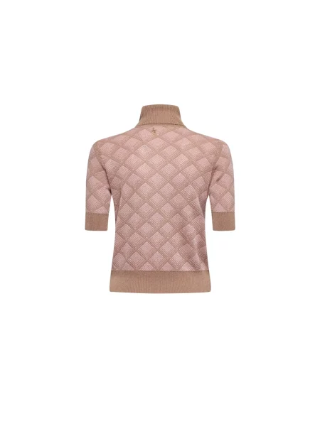 Sweter Silvian Heach wełniany z krótkim rękawem