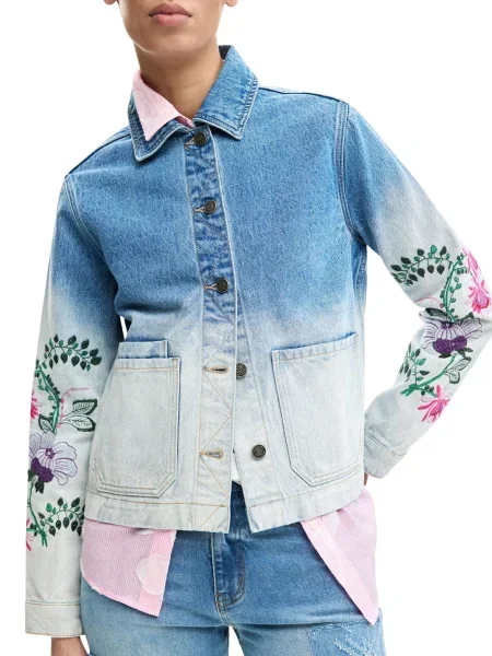 Kurtka jeansowa Desigual niebieska