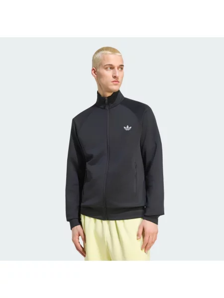 Bluza dresowa Trefoil Essentials z dzianiny dystansowej czarna