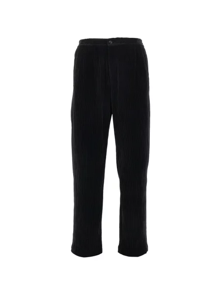 Pantaloni Emporio Armani de catifea cord negru