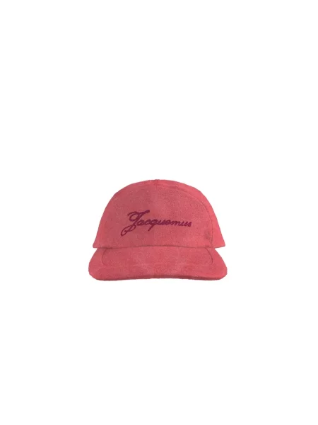 Șapcă Jacquemus cu broderie roșu