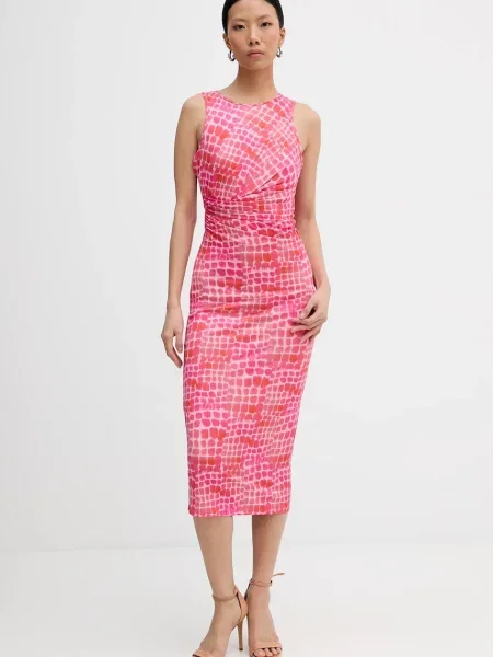 Obleka Patrizia Pepe roza