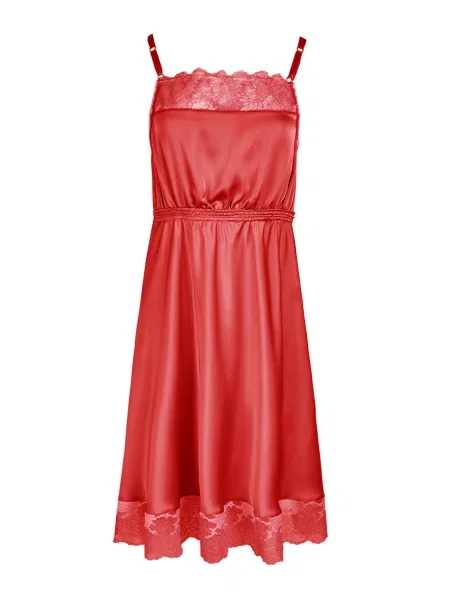 Нічна сорочка Fleri шовк червоний