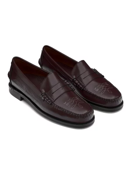Półbuty Sebago skórzane brązowe