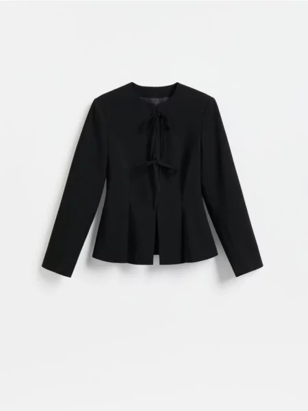 Reserved Sacou cu șnur decorativ negru