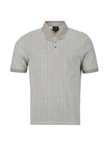 Mini polo majica Armani Exchange s kratkimi rokavi bež