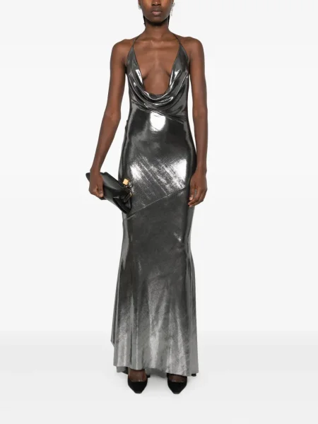 Rochie maxi Roserry de costum argintiu
